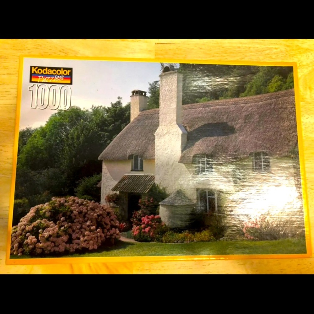 NIB Vintage Kodak Jigsaw Puzzle Selworthy Cottages